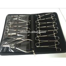 Corpo profissional piercing taper conjunto kit ferramenta 16pieces tatuagem piercing ferramentas